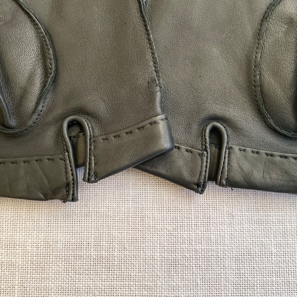 •NEW Men’s Black Cabretta Leather Gloves Size L NWOT - Picture 6 of 13